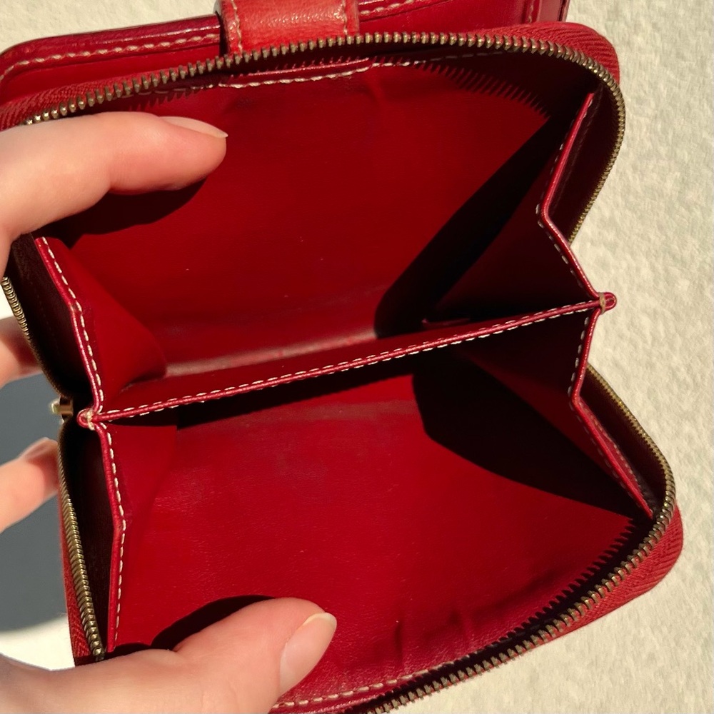 Celine Compact Wallet Red - Picture 9 of 9